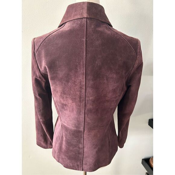 Preston and York Purple leather jacket size small real suede - Picture 2 of 7
